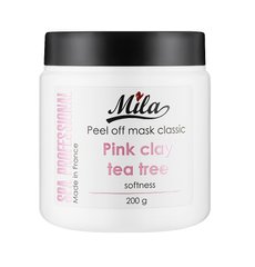 Альгінатна маска для обличчя з екстрактом чайного дерева і рожевою глиною MASK CLASSIC SOFTNESS POWDER Mila Perfect 200 г